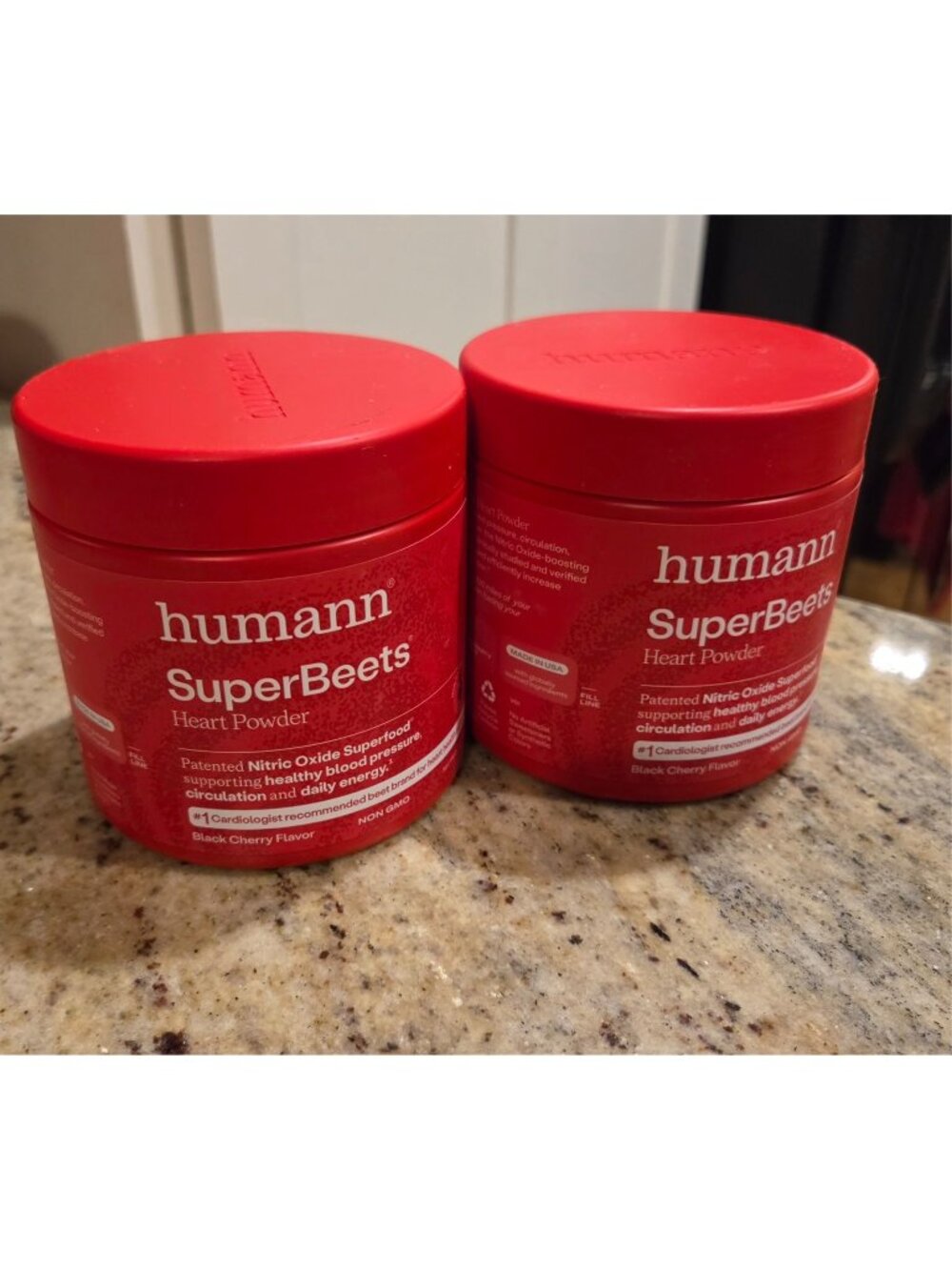 Lot of 2 HumanN SuperBeets Heart Powder Black Cherry